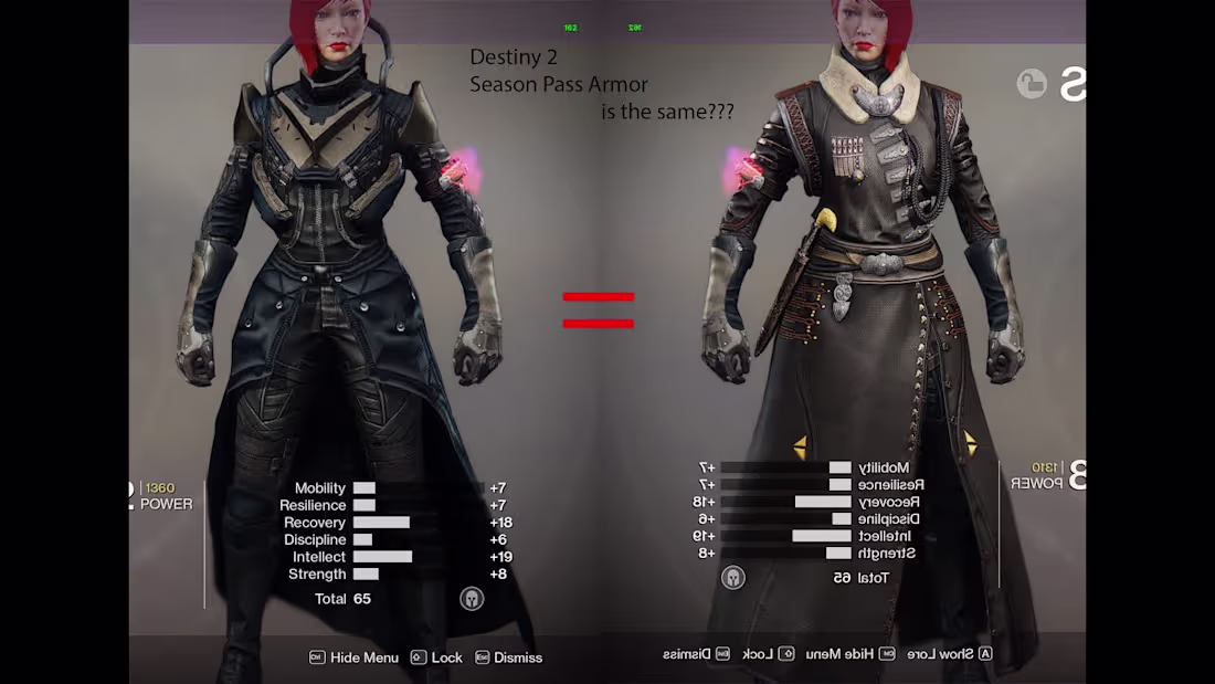 Cover image for Destiny 2 Season Armor...... the same?????