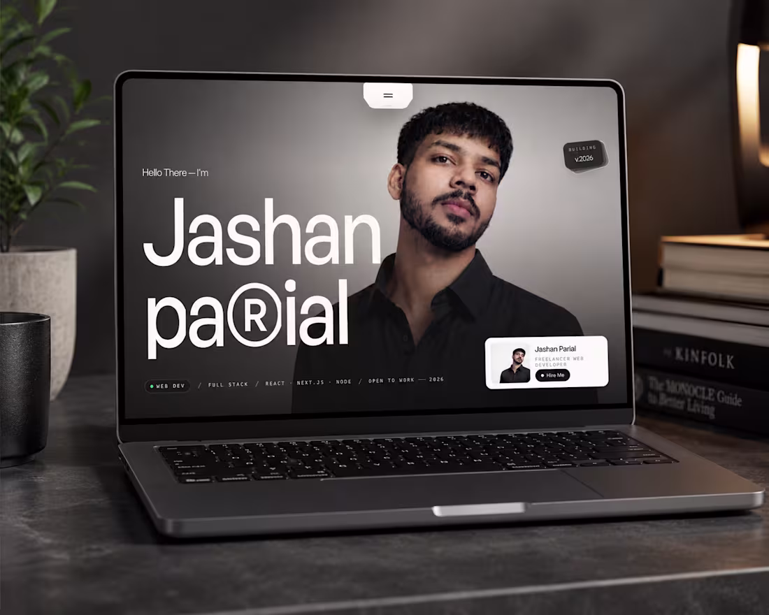Cover image for A modern personal portfolio website
