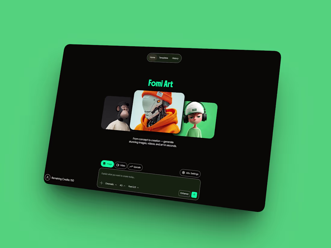 Cover image for Fomi — Dashboard UI Design