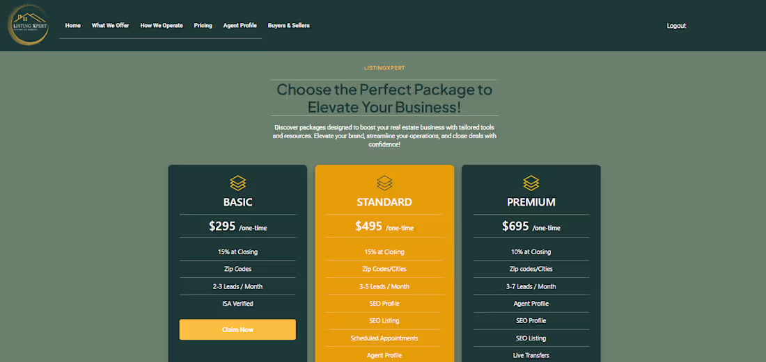 Cover image for  Real Estate Broker's Website