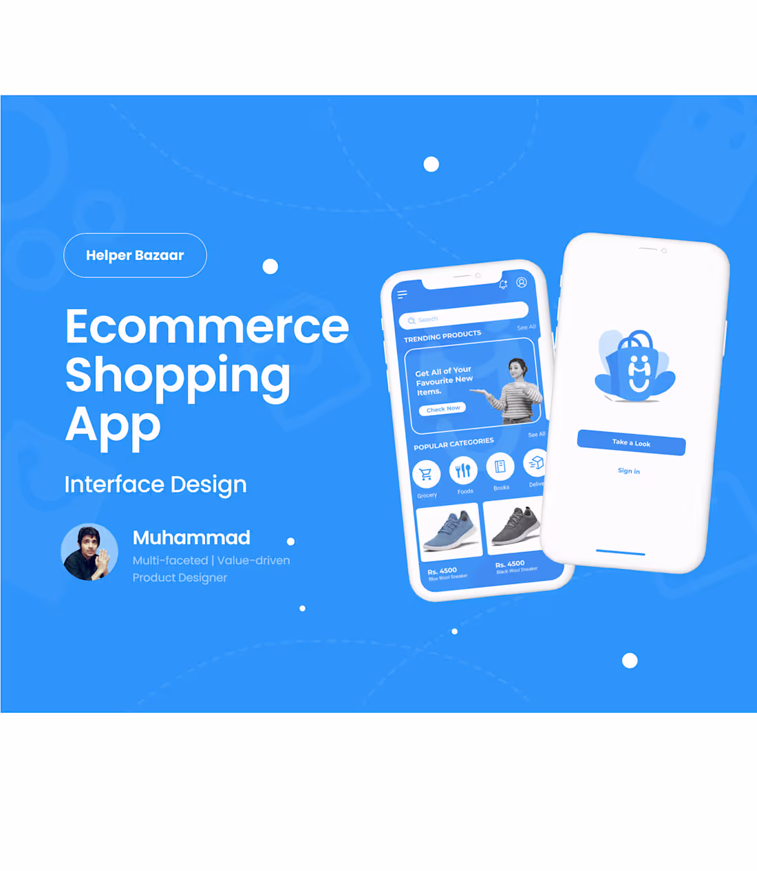 Cover image for Helper Bazaar | Shopping | Ecommerce App Design