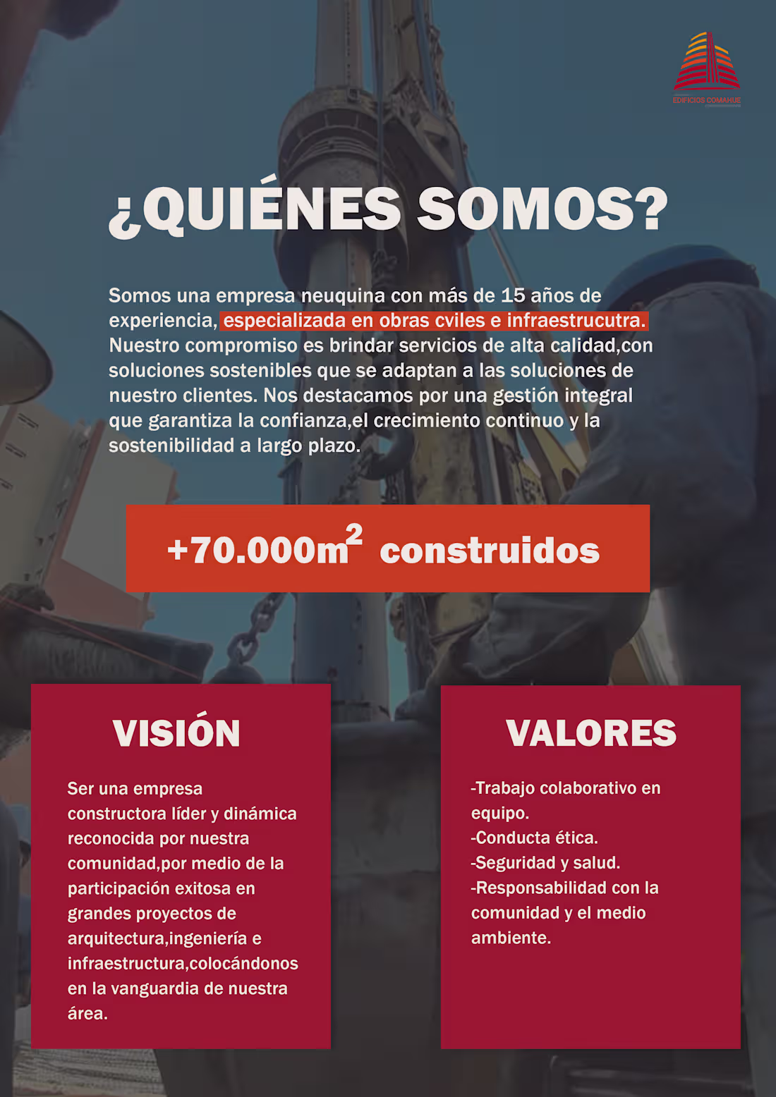 Cover image for Brochure creado para Edificios Comahue,se