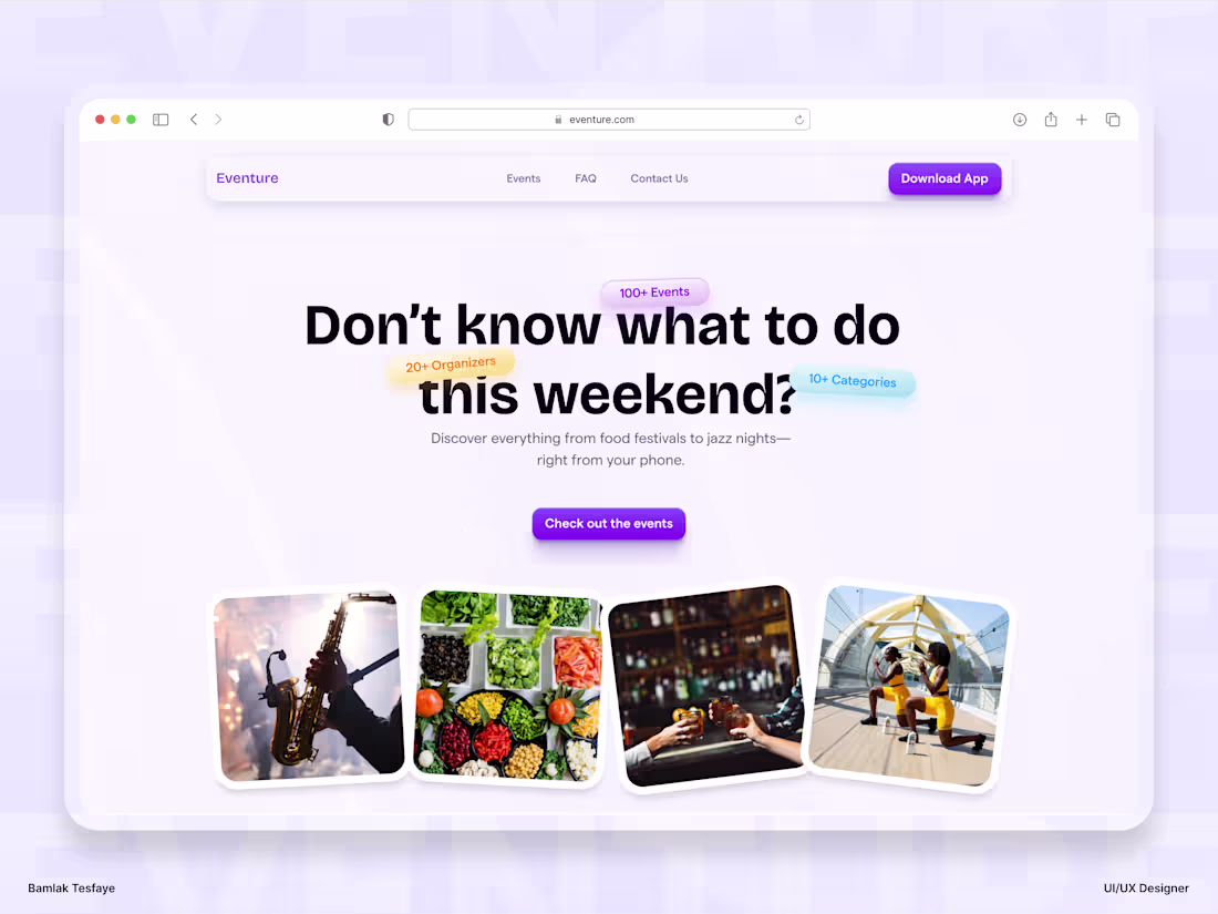 Cover image for Eventure - Find events