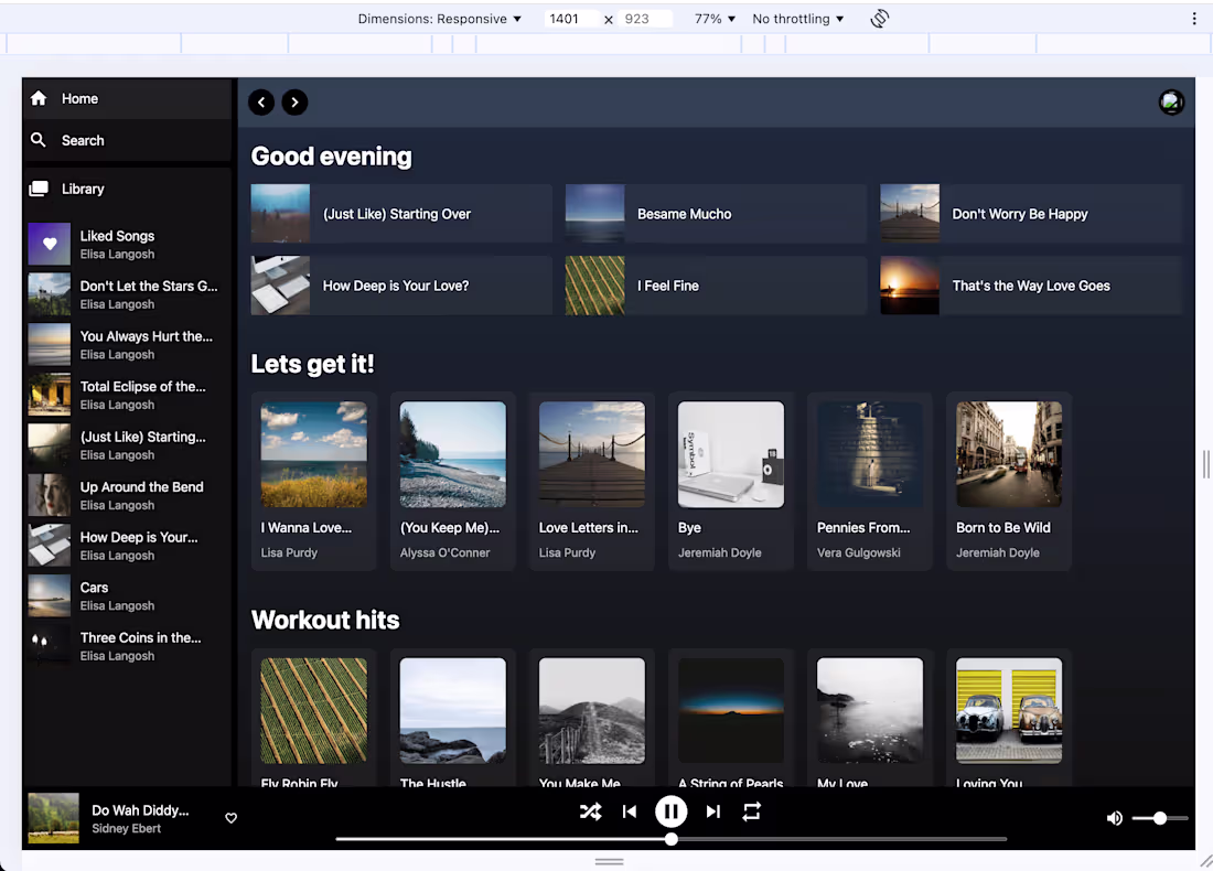 Cover image for Spotify Clone