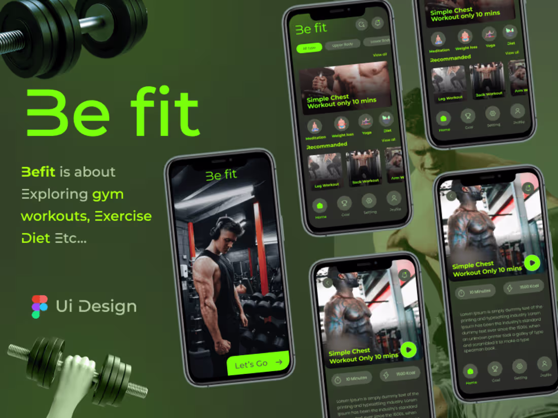 Cover image for Ui Design (Be Fit)