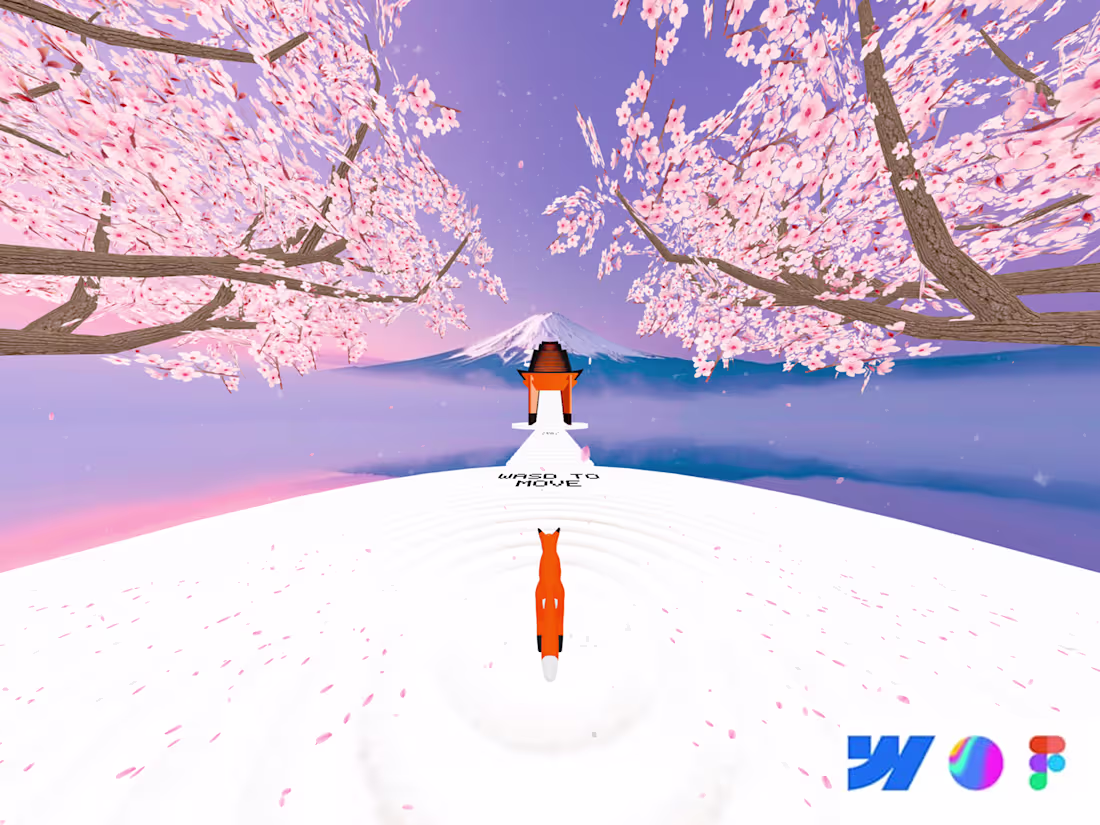 Cover image for Fuji Run — Web Based 3D Game (Webflow & Spline)