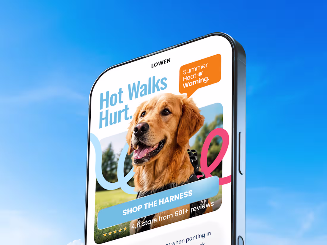 Cover image for High-Converting Email Design for Pet Harness Brand