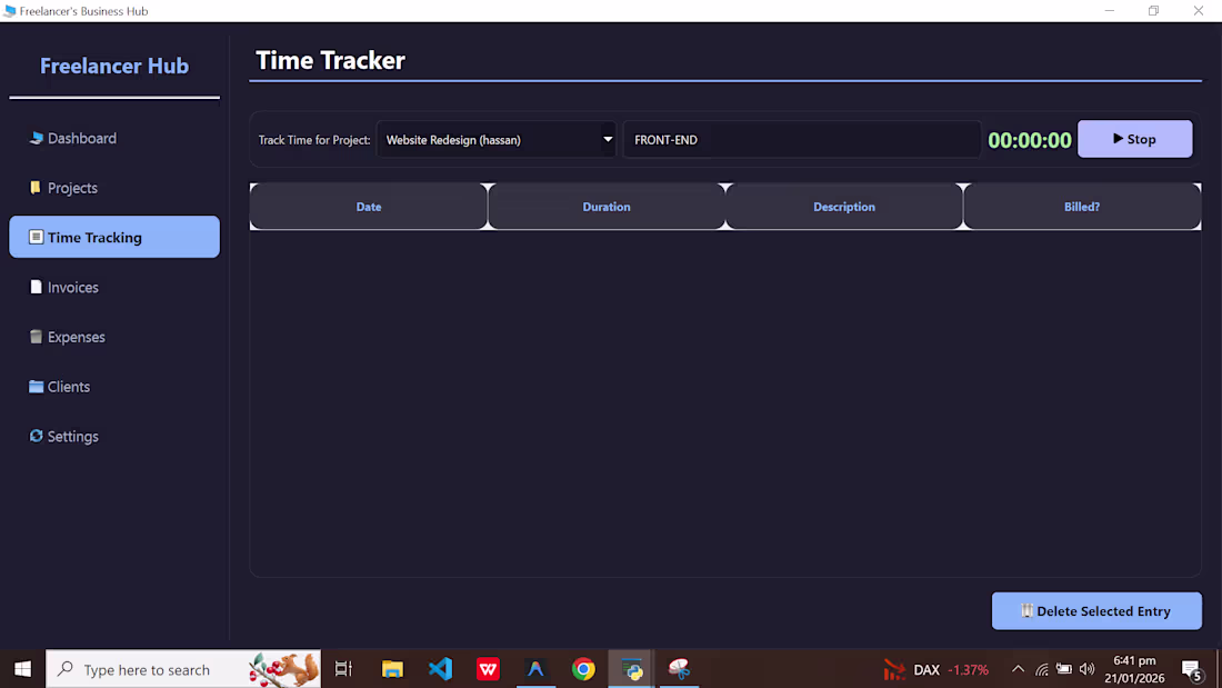 Cover image for Freelancers Business Hub Desktop Application
A