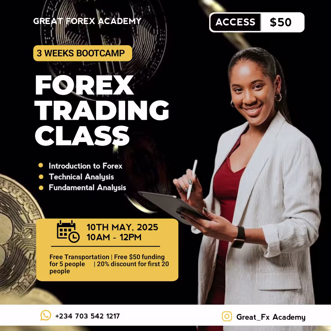 Cover image for Forex trading E flyer design 