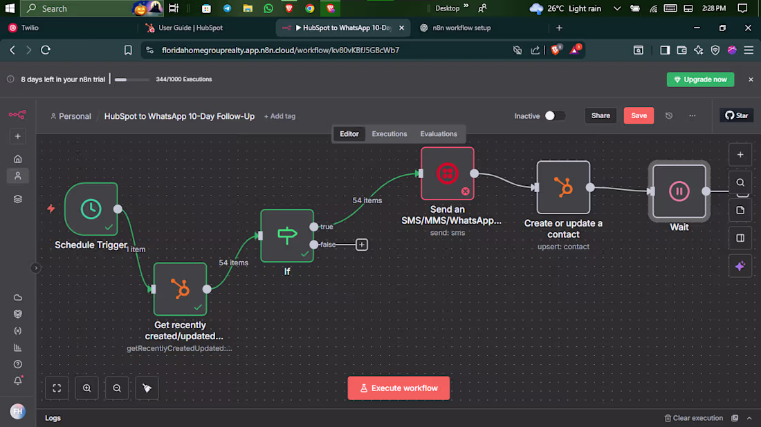 Cover image for N8N integration with Hubspot and