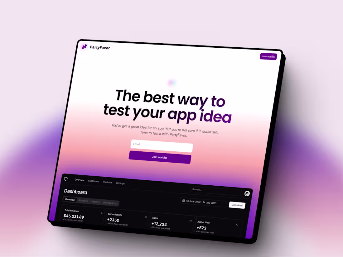 Cover image for Landing Page + Brand + 25 Customers