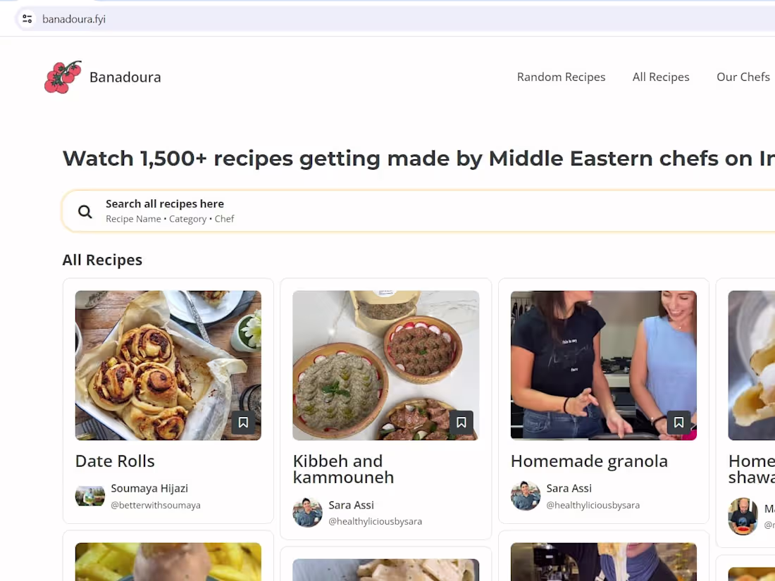 Cover image for Banadoura - Find Recipes Easily
