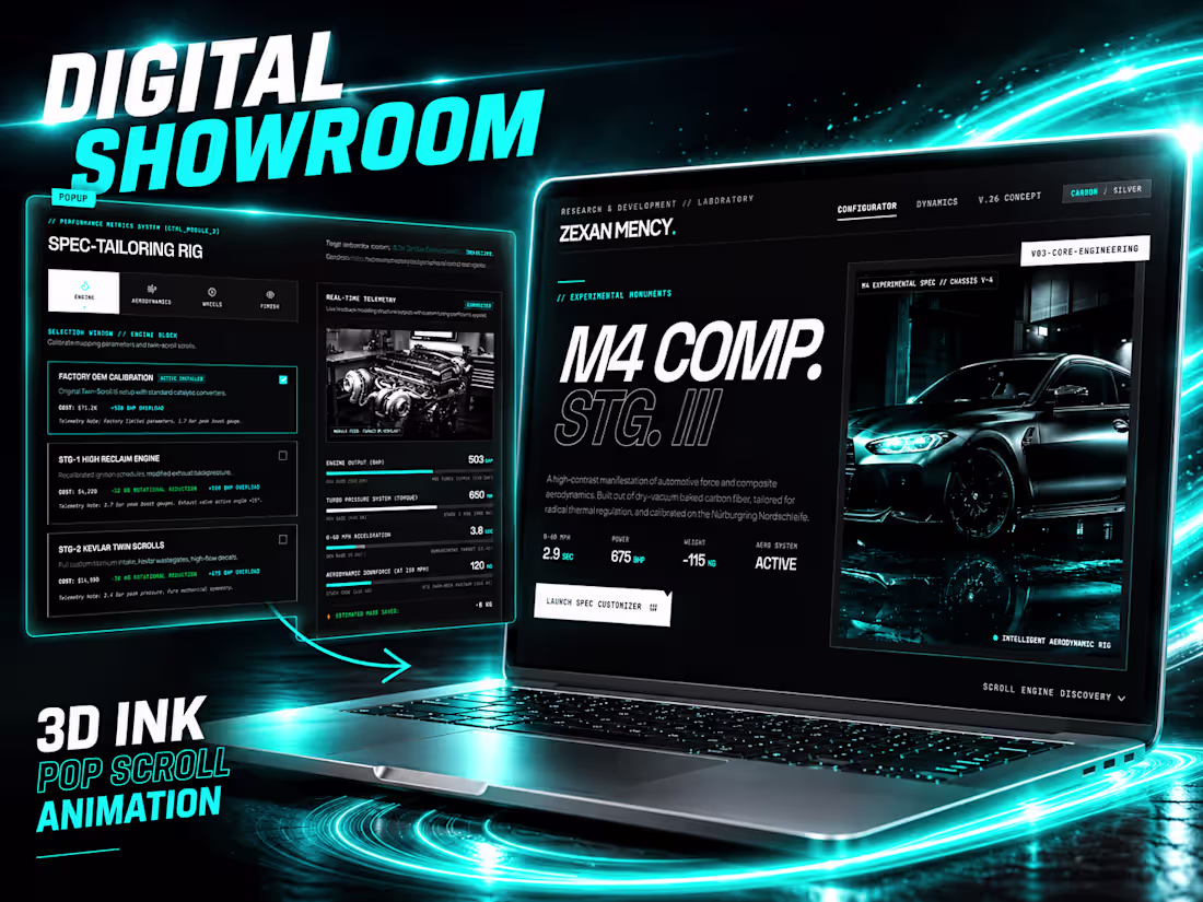 Cover image for Digital Showroom Website - BMW