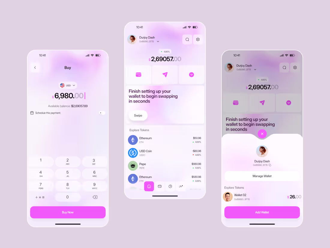 Cover image for Expert UX/UI Design for Crypto & Web3 Mobile Apps