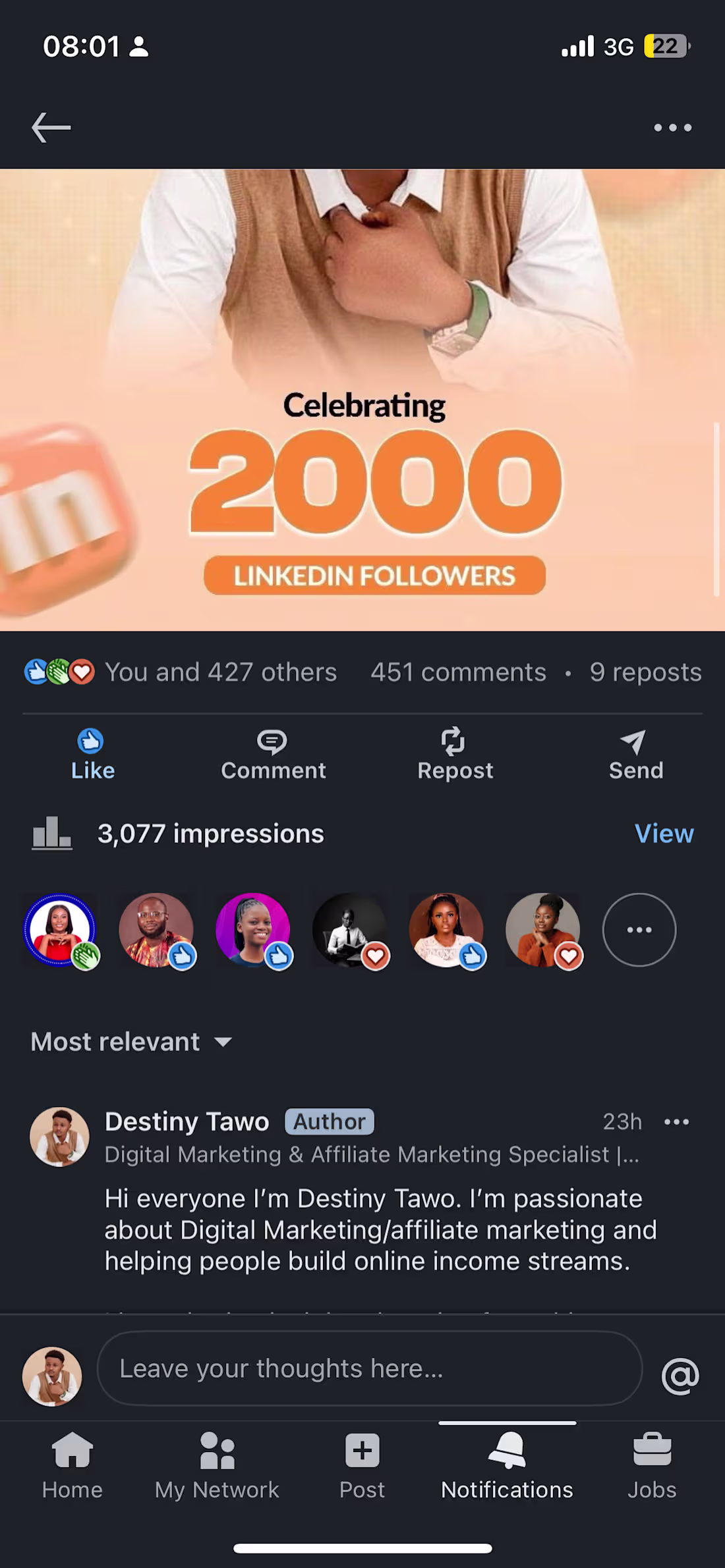 Cover image for Build 2000 followers on LinkedIn