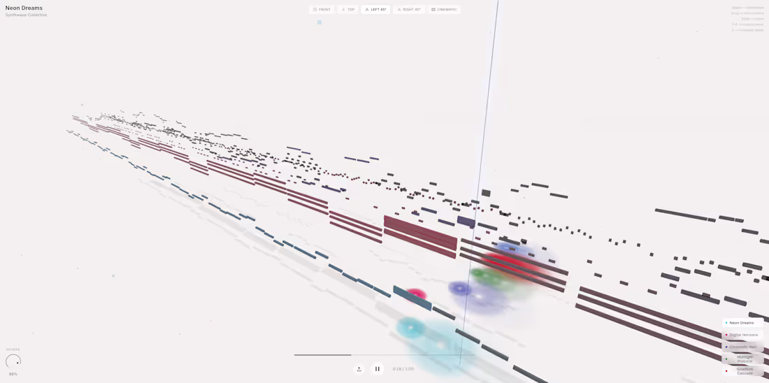 Cover image for 3D Interactive Music Visualizer
