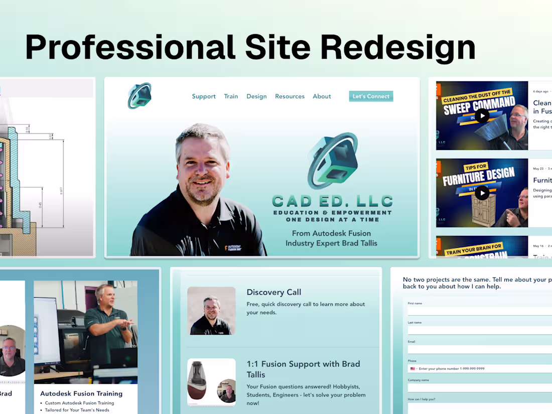 Cover image for Cad Ed LLC Website Overhaul