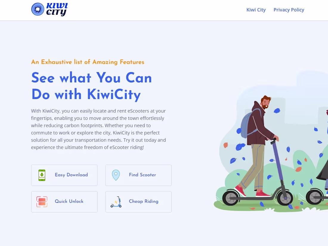 Cover image for Kiwi City Website