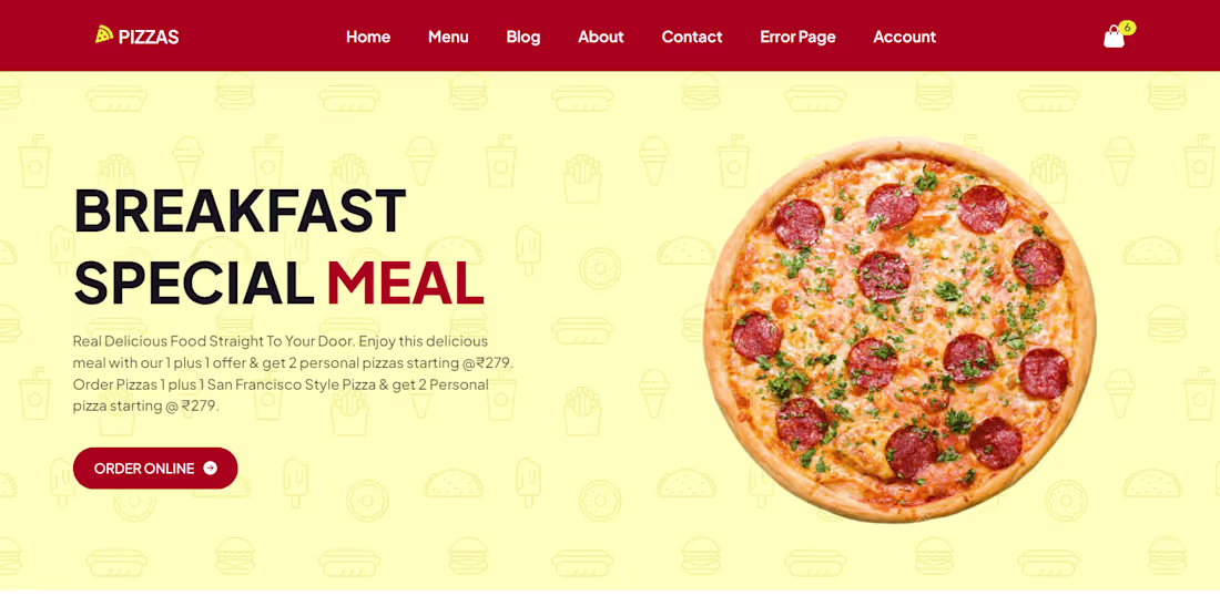 Cover image for React Responsive Restaurant Website