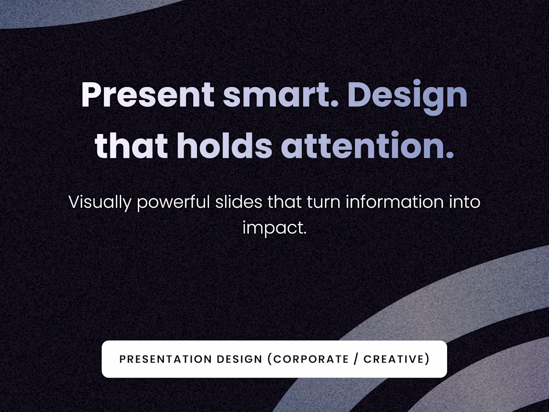 Cover image for Presentation Design (Corporate / Creative)