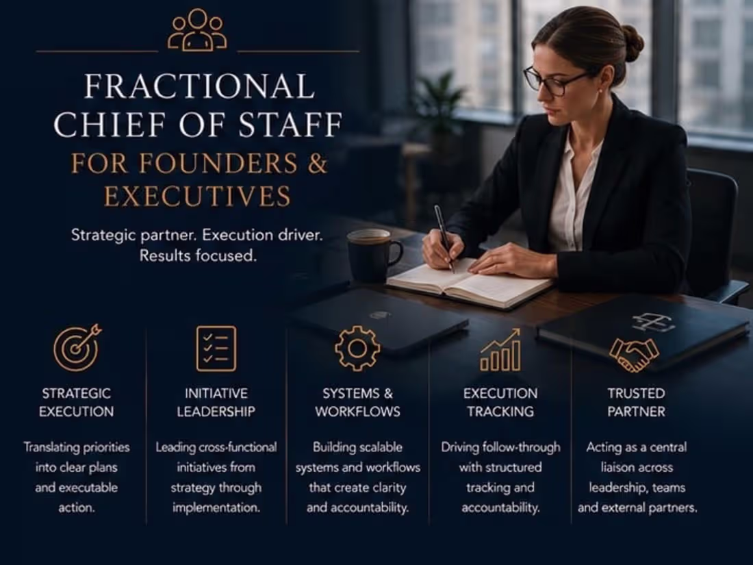 Cover image for Fractional Chief of Staff for
