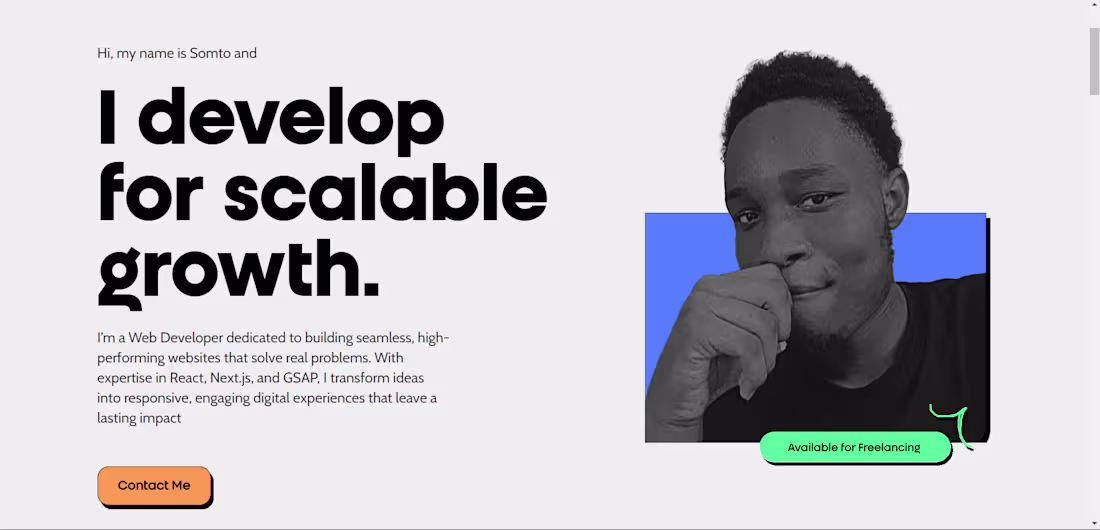 Cover image for Interactive Portfolio Website
