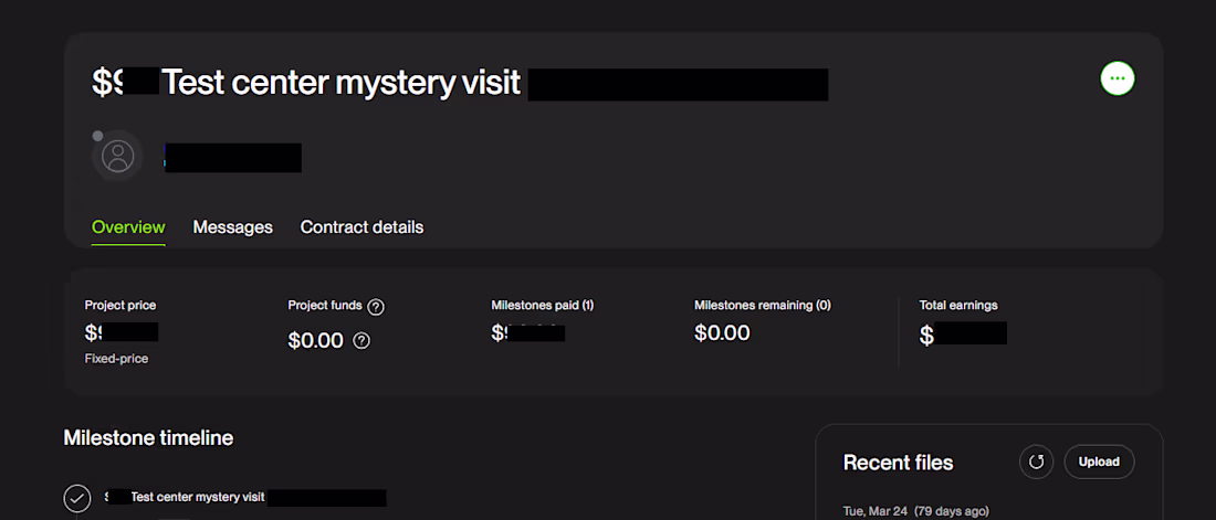 Cover image for Conducted an in-person mystery shopping