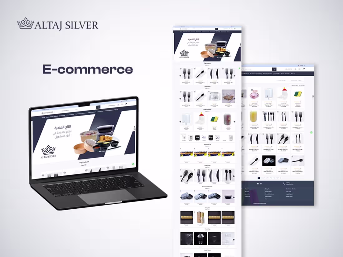 Cover image for Altaj Silver e-commerce platform (https://altajsilver.sa/)