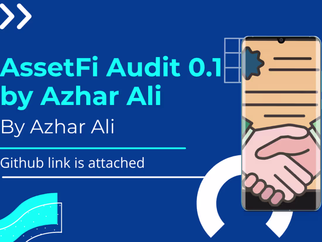 Cover image for AssetFi Audit 0.1