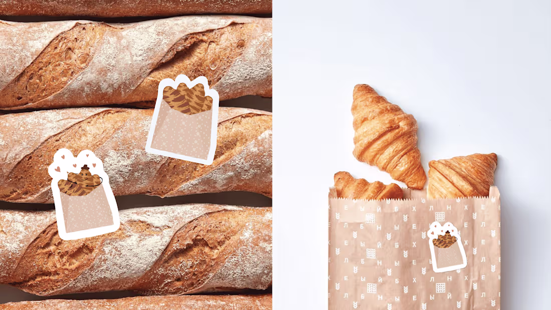 Cover image for Illustrations and Internal Stickers for Bakery