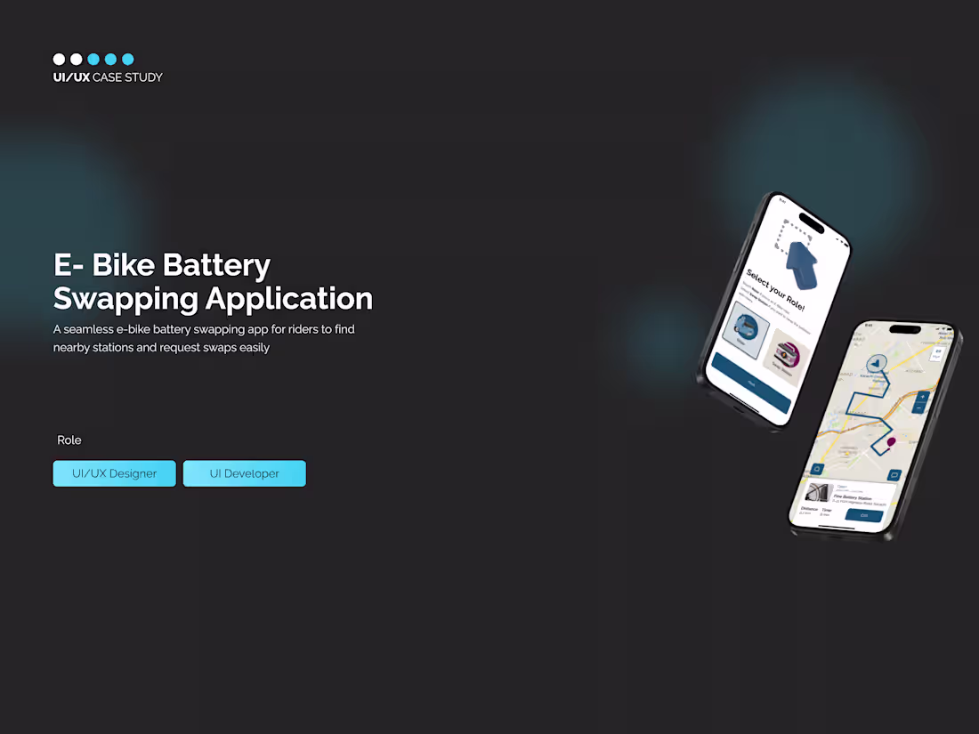 Cover image for E-Bike Battery Swapping Application UI/UX