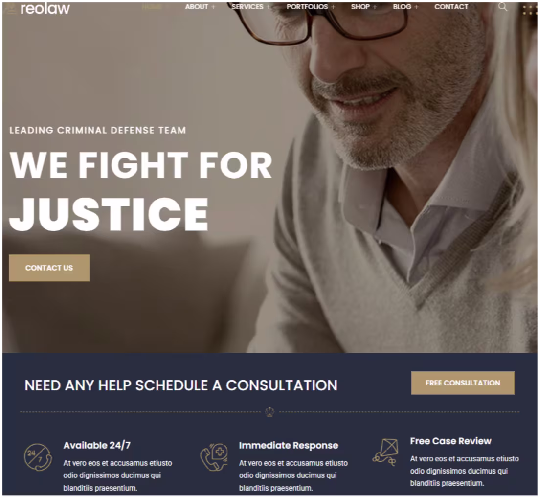 Cover image for WP Law Firm Web