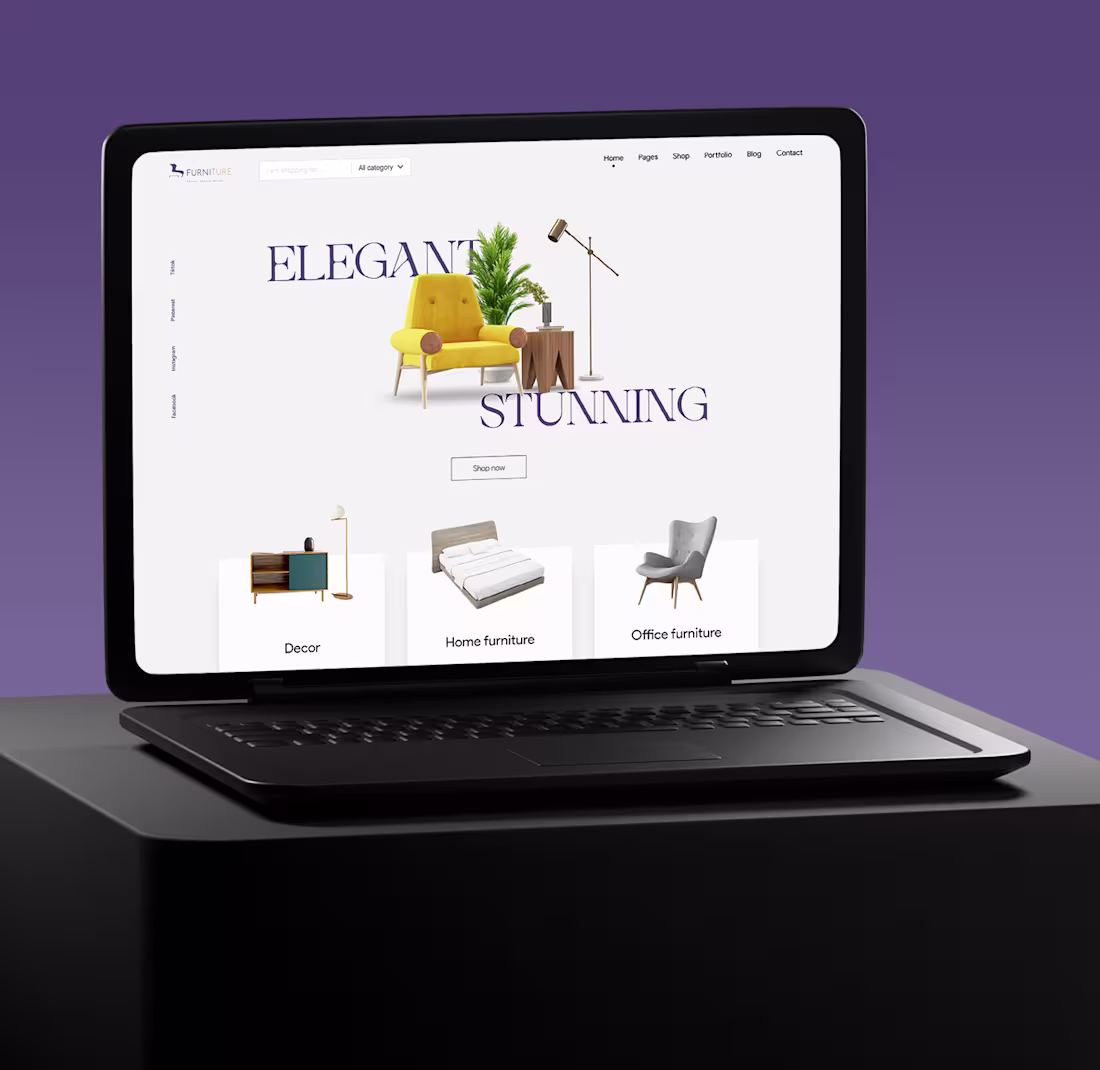 Cover image for Furniture Web Design :: Behance