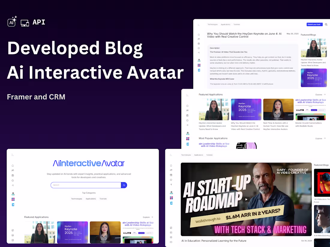 Cover image for AIInteractiveAvatar Directory Development