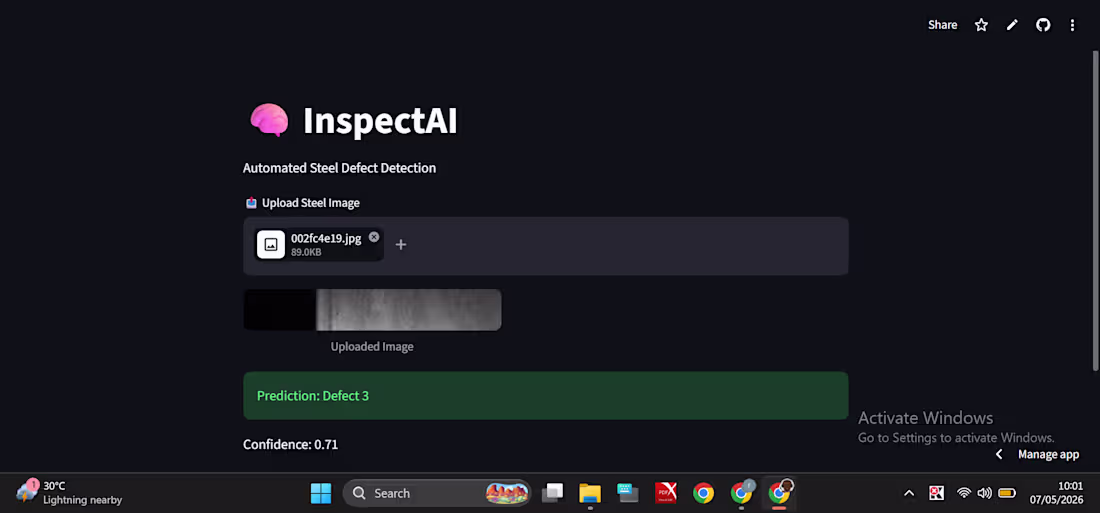 Cover image for AI-powered steel defect detection system
