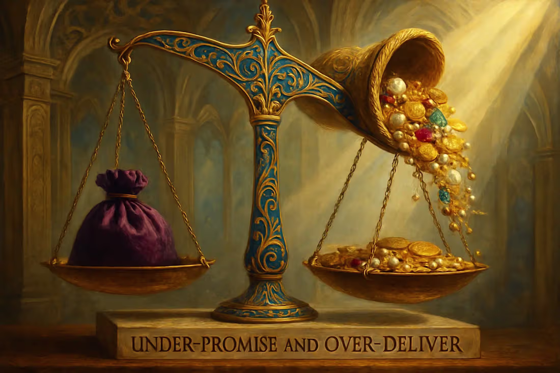 Cover image for Under-Promise and Over-Deliver: A Guide to Mastering Client Expectations