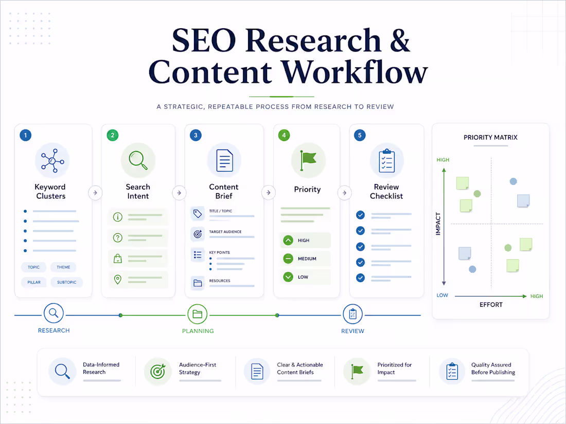 Cover image for SEO Research & Content Workflow