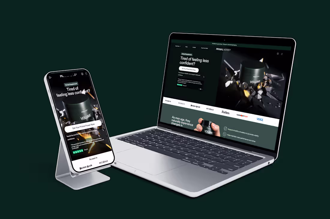 Cover image for Primal Herbs Shopify Website Design & development