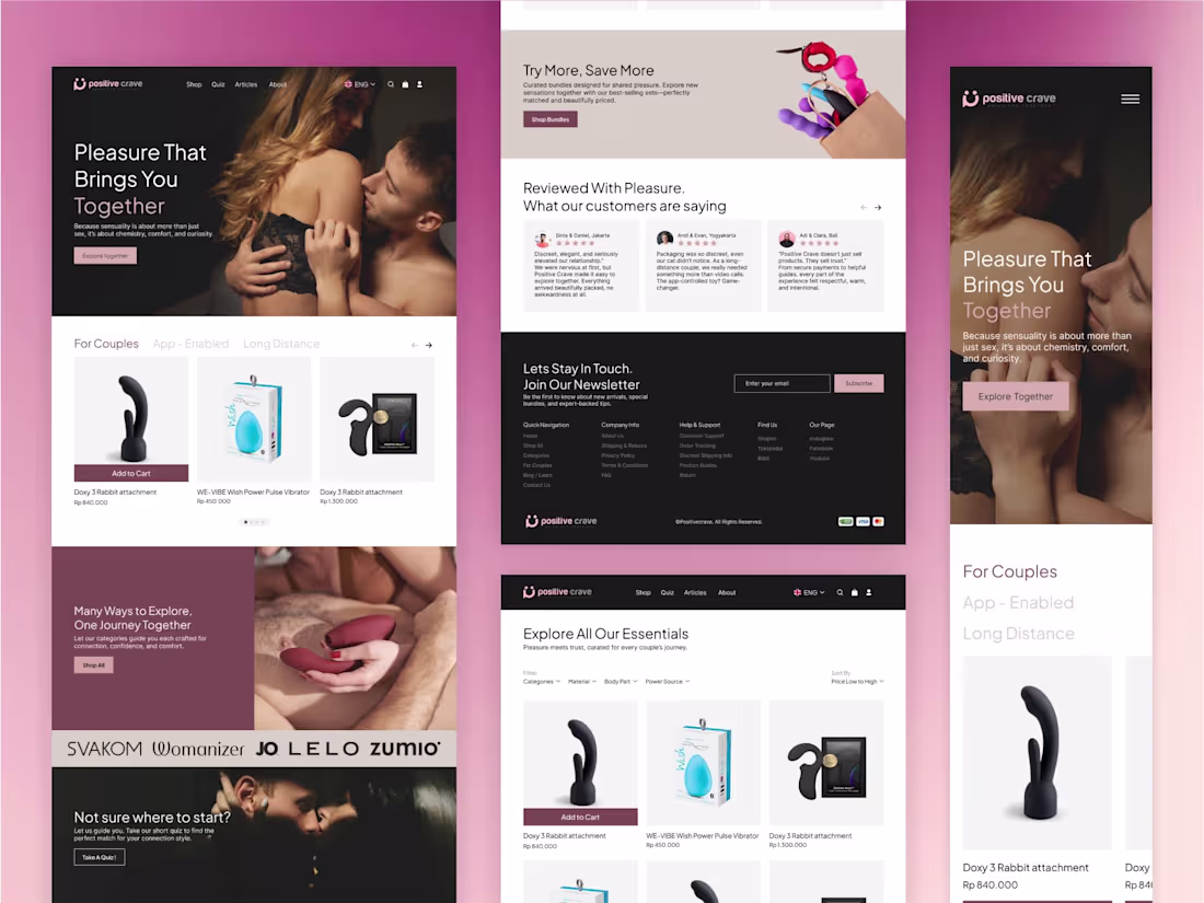 Cover image for UI/UX Design : Website Redesign for Marital Aid Online Store