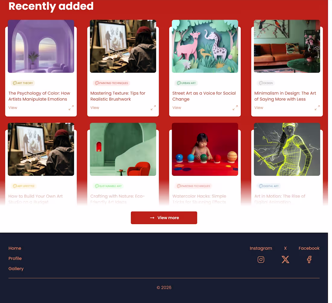 Cover image for Creative hub and digital gallery
