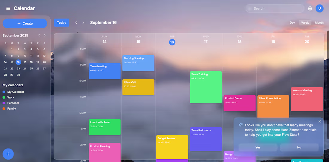 Cover image for Custom Calendar App – Elegant Productivity Tool