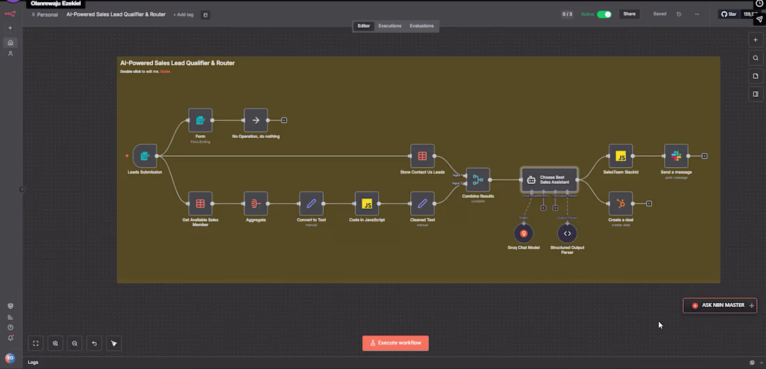 Cover image for B2B SaaS Sales Qualifier & Router System Implementation