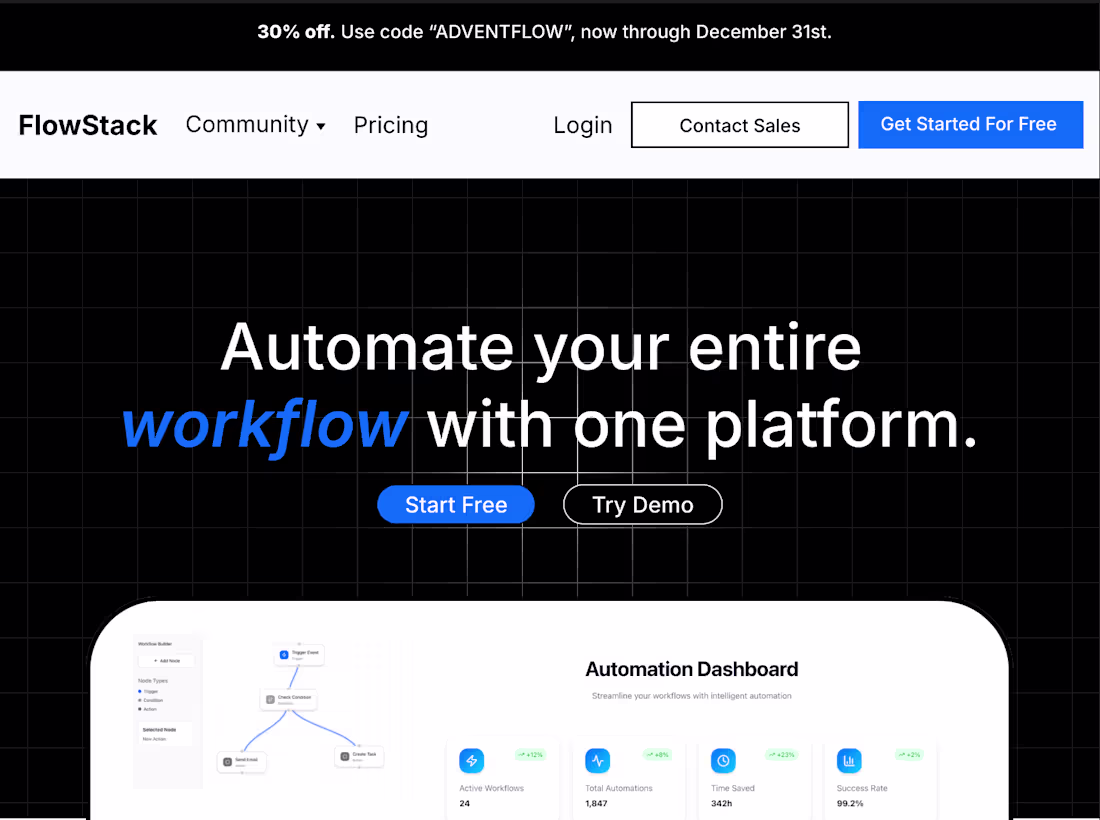 Cover image for Saas Landing Page done with