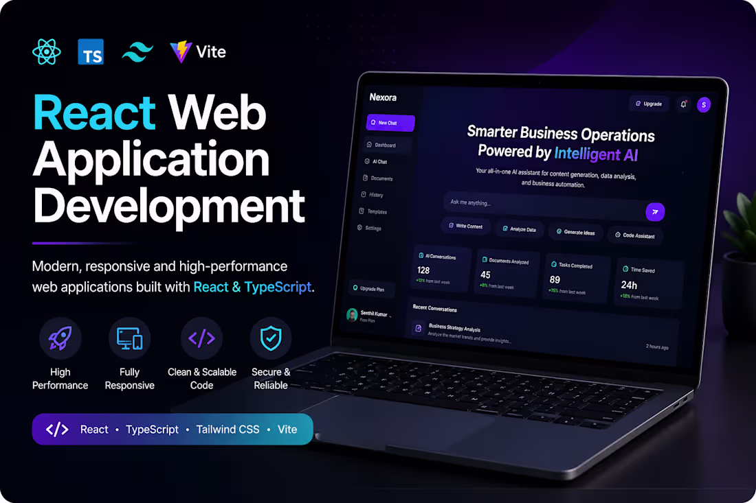Cover image for React Web Application Development 