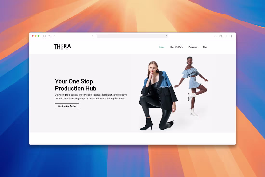 Cover image for Thera Production