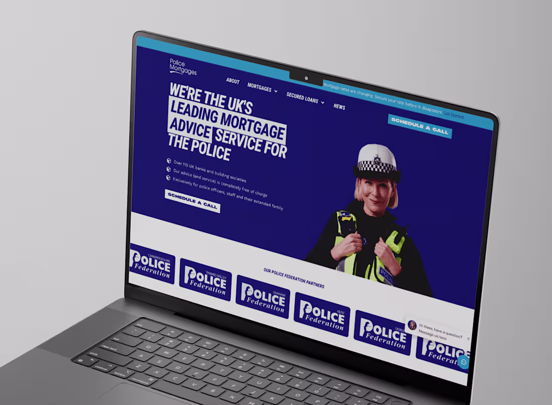 Cover image for Trust-Driven UI/UX for Police Federation Mortgage Services