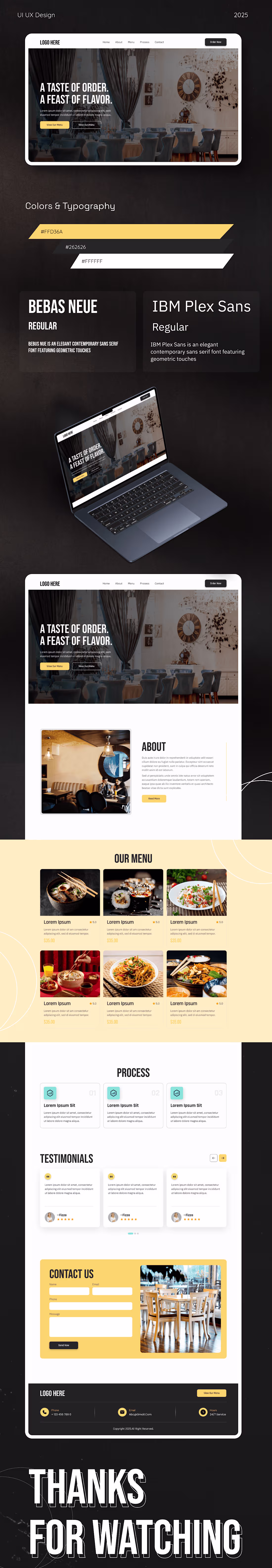 Cover image for Restaurant Website Design