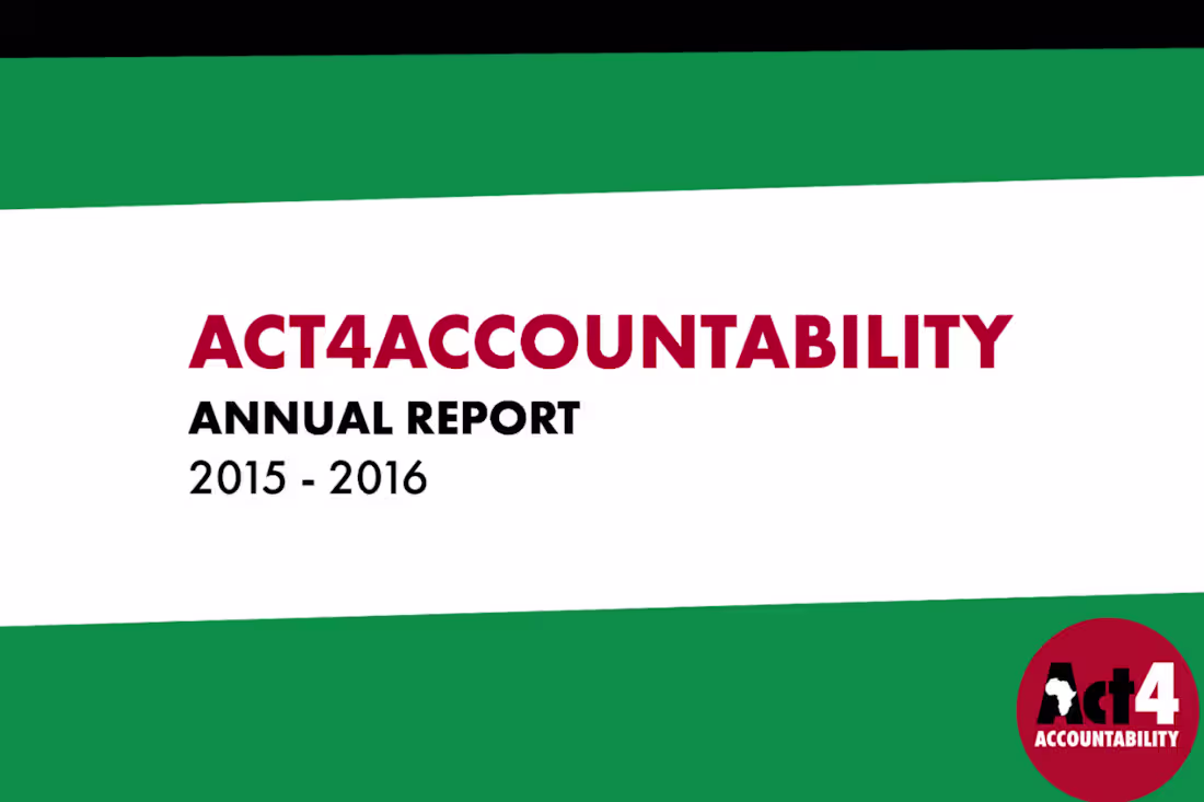 Cover image for ACT4 Annual Report