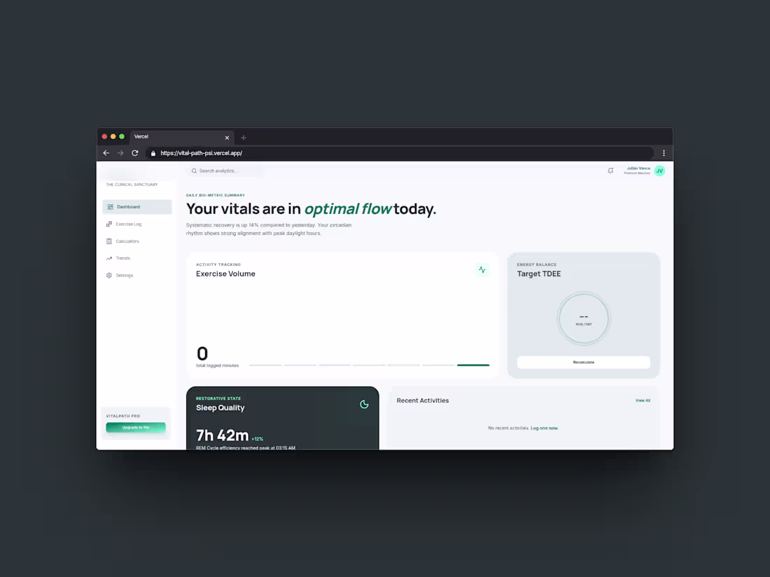 Cover image for VitalPath is a comprehensive web