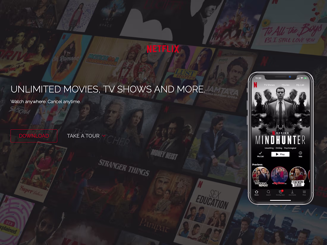 Cover image for Netflix MockUp Landing Page